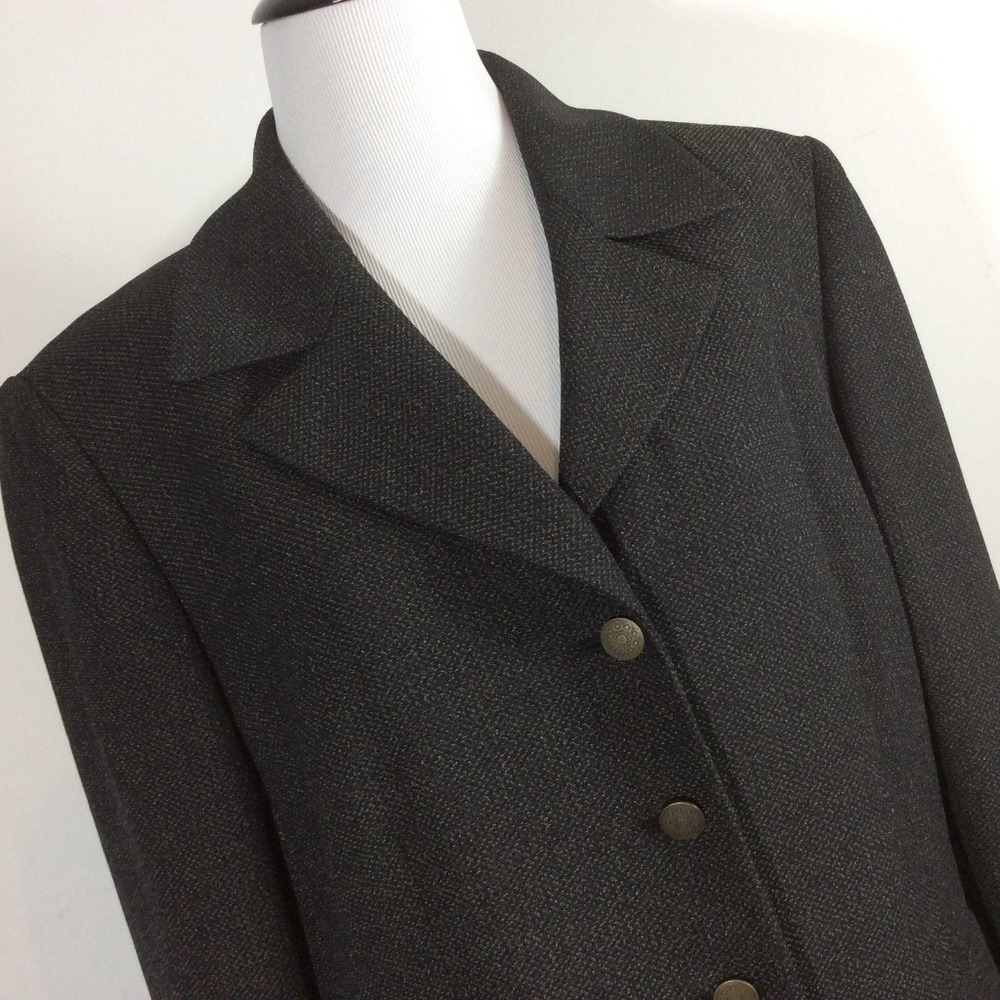 Le Suit Black Champagne Blazer Jacket 14 - Picture 2 of 7